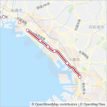 京葉線 KEIYO LINE Metro Line Map