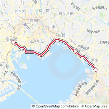 京葉線 KEIYO LINE Metro Line Map