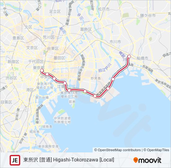 京葉線 KEIYO LINE 地下鉄 - メトロの路線図