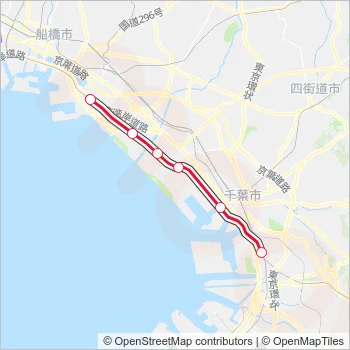 京葉線 KEIYO LINE Metro Line Map