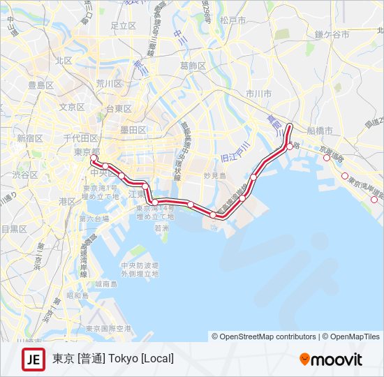 京葉線 KEIYO LINE 地下鉄 - メトロの路線図