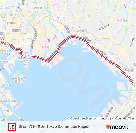 京葉線 KEIYO LINE 地下鉄 - メトロの路線図