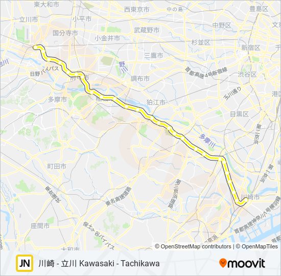 南武線 NAMBU LINE 地下鉄 - メトロの路線図