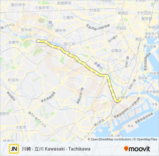 南武線 NAMBU LINE 地下鉄 - メトロの路線図