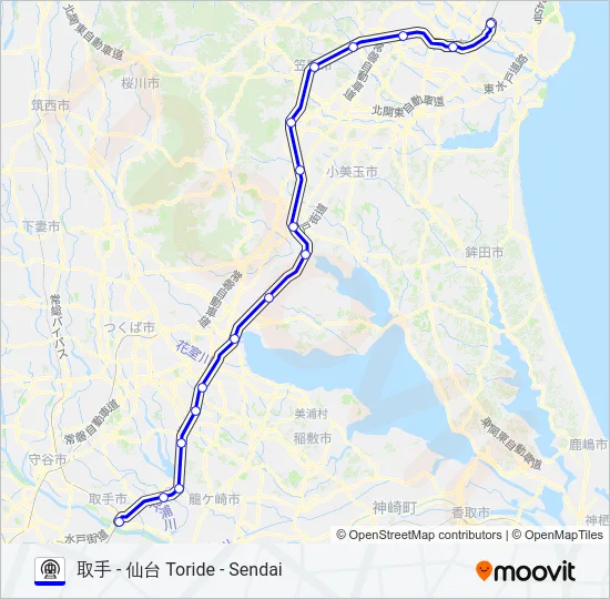 常磐線 JOBAN LINE 地下鉄 - メトロの路線図