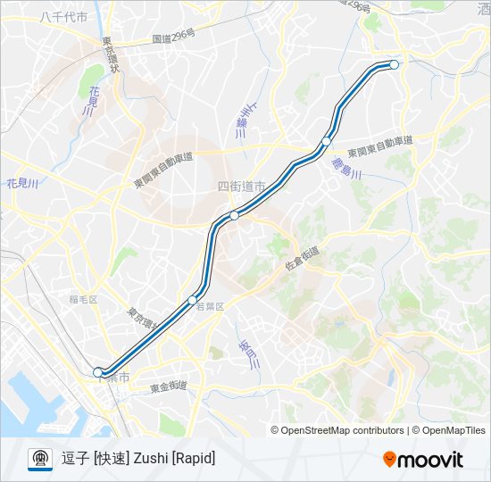 総武本線 SOBU LINE Metro Line Map