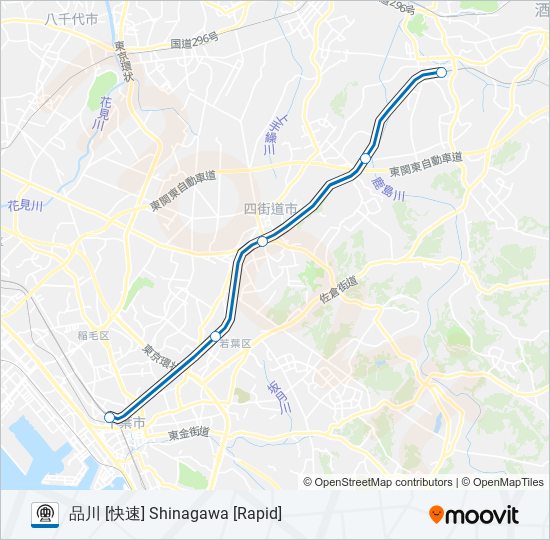 総武本線 SOBU LINE metro Line Map