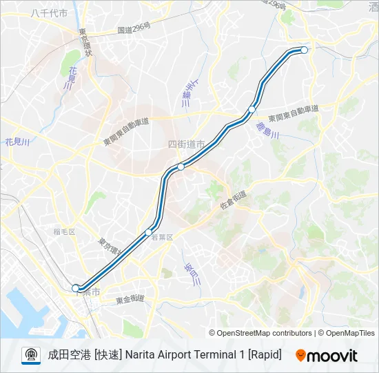総武本線 SOBU LINE Metro Line Map