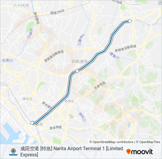 総武本線 SOBU LINE Metro Line Map