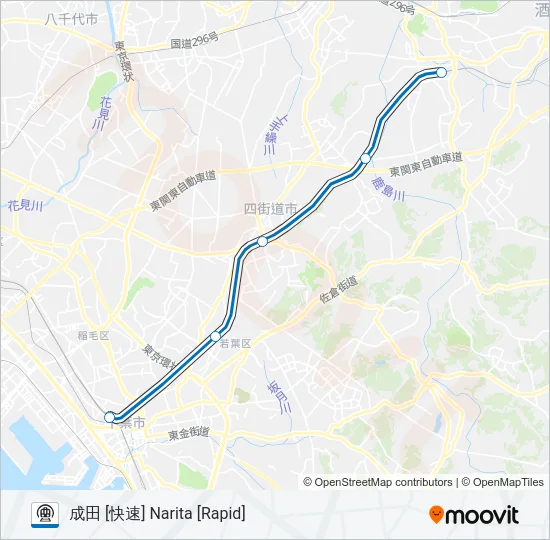 総武本線 SOBU LINE Metro Line Map