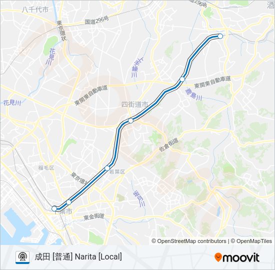 総武本線 SOBU LINE Metro Line Map