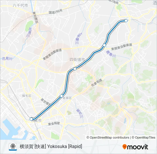 総武本線 SOBU LINE Metro Line Map