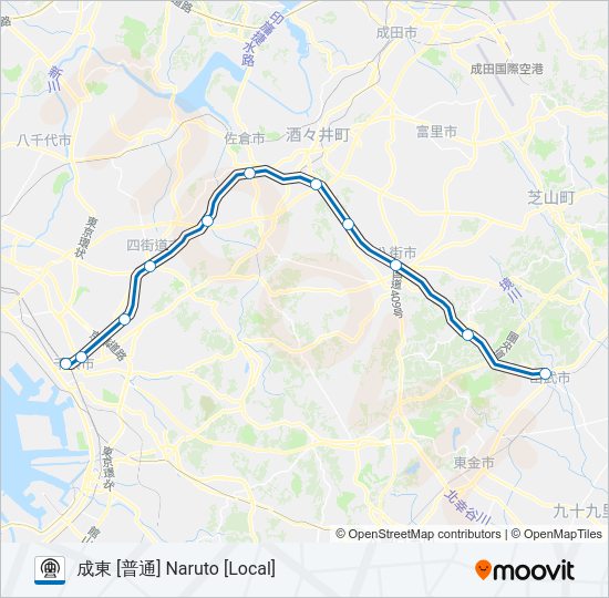 総武本線 SOBU LINE Metro Line Map