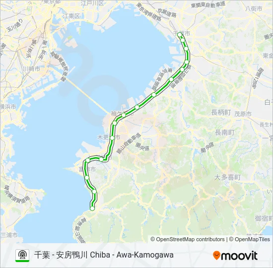 内房線 UCHIBO LINE 地下鉄 - メトロの路線図