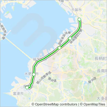 内房線 UCHIBO LINE Metro Line Map