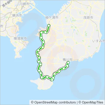 内房線 UCHIBO LINE Metro Line Map