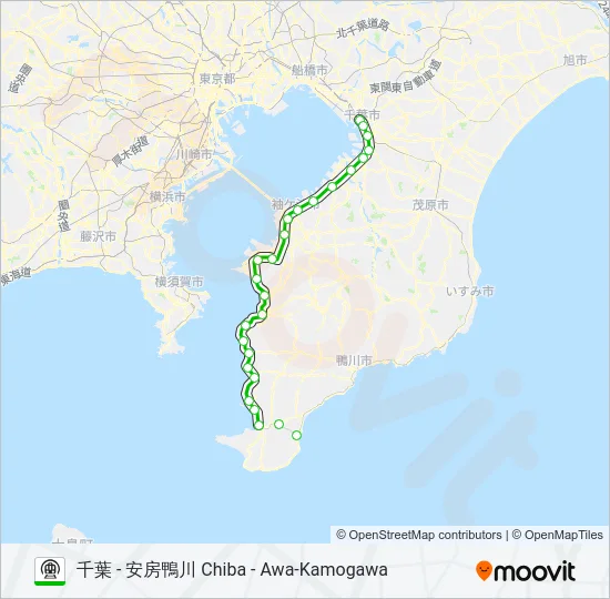 内房線 UCHIBO LINE 地下鉄 - メトロの路線図