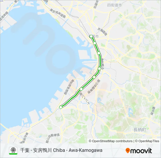 内房線 UCHIBO LINE 地下鉄 - メトロの路線図