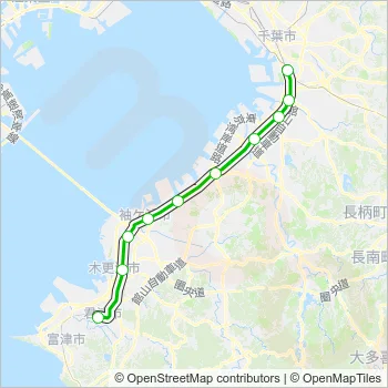 内房線 UCHIBO LINE Metro Line Map