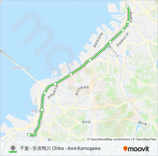 内房線 UCHIBO LINE 地下鉄 - メトロの路線図