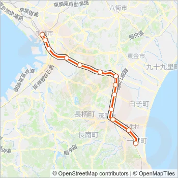 外房線 SOTOBO LINE Metro Line Map