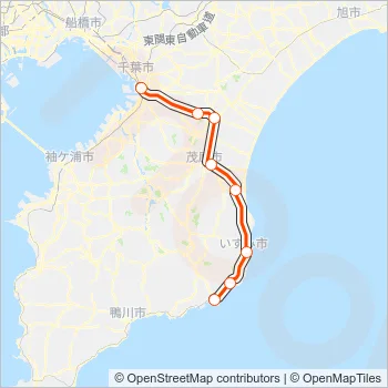 外房線 SOTOBO LINE Metro Line Map