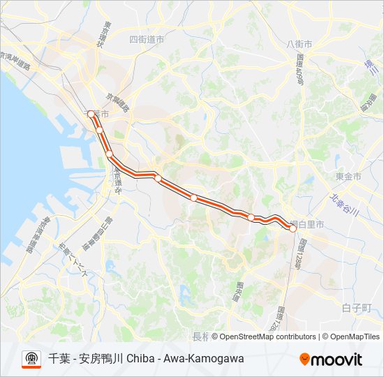 外房線 SOTOBO LINE 地下鉄 - メトロの路線図