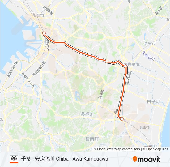 外房線 SOTOBO LINE Metro Line Map
