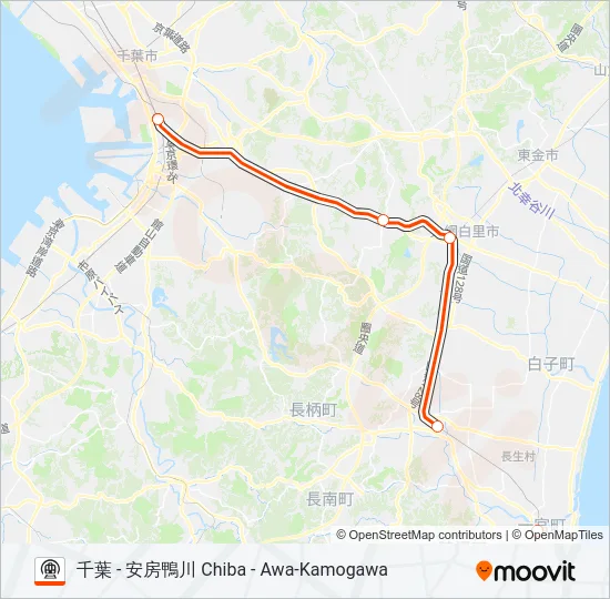外房線 SOTOBO LINE 地下鉄 - メトロの路線図