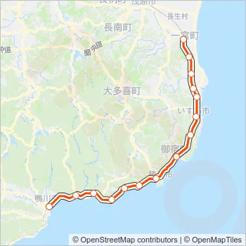 外房線 SOTOBO LINE Metro Line Map