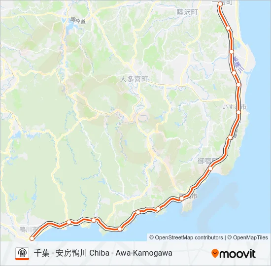 外房線 SOTOBO LINE 地下鉄 - メトロの路線図
