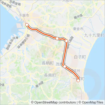 外房線 SOTOBO LINE Metro Line Map