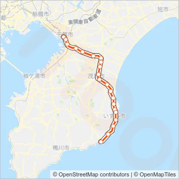 外房線 SOTOBO LINE Metro Line Map