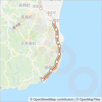 外房線 SOTOBO LINE Metro Line Map