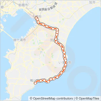 外房線 SOTOBO LINE Metro Line Map