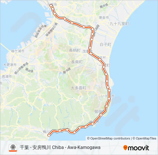 外房線 SOTOBO LINE 地下鉄 - メトロの路線図
