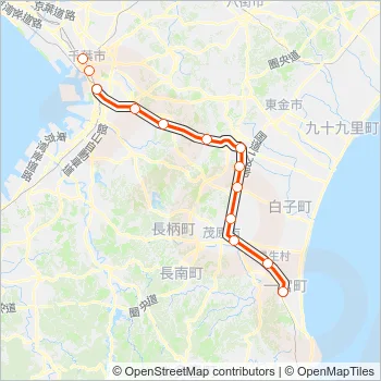 外房線 SOTOBO LINE Metro Line Map