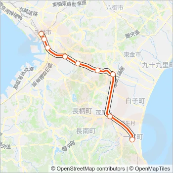 外房線 SOTOBO LINE Metro Line Map