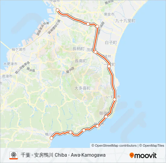 外房線 SOTOBO LINE 地下鉄 - メトロの路線図