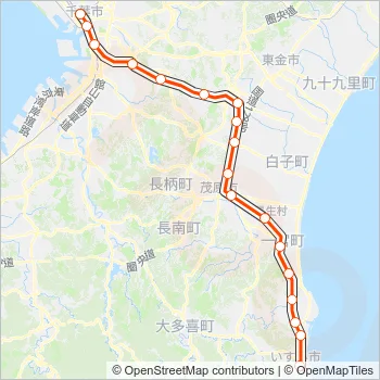 外房線 SOTOBO LINE Metro Line Map