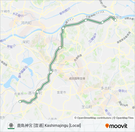 成田線 NARITA LINE Metro Line Map
