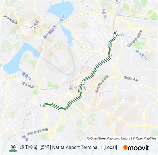成田線 NARITA LINE 地下鉄 - メトロの路線図