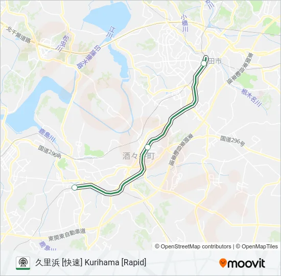 成田線 NARITA LINE Metro Line Map