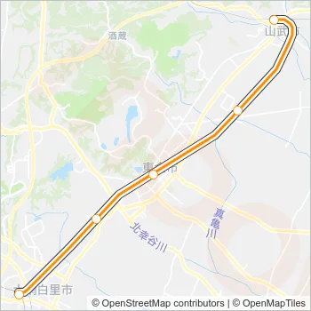 東金線 TOGANE LINE Metro Line Map