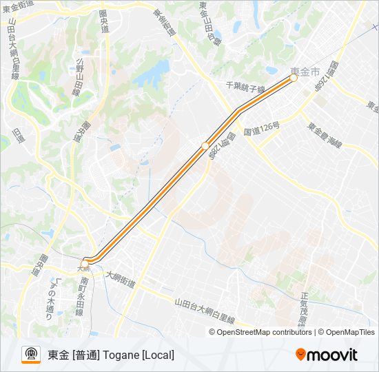 東金線 TOGANE LINE 地下鉄 - メトロの路線図