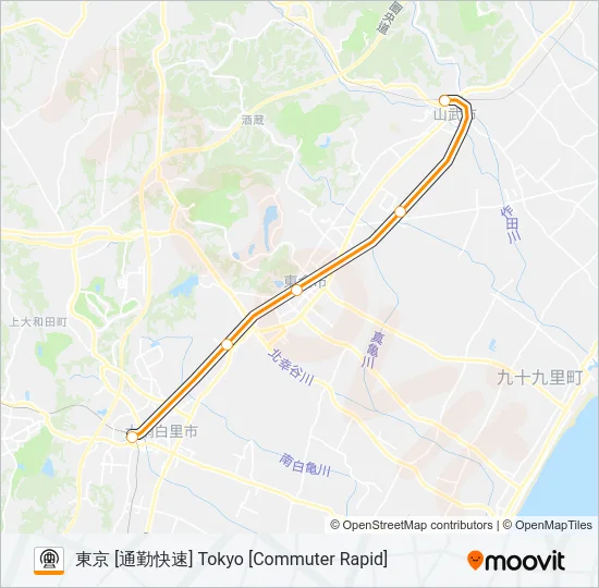 東金線 TOGANE LINE 地下鉄 - メトロの路線図