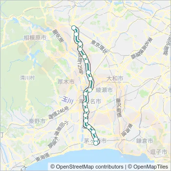 相模線 SAGAMI LINEルート：スケジュール、停車地、地図-八王子 [普通