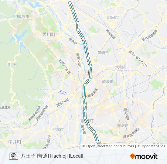 相模線 Sagami Line Route Schedules Stops Maps 八王子 普通 Hachioji Local