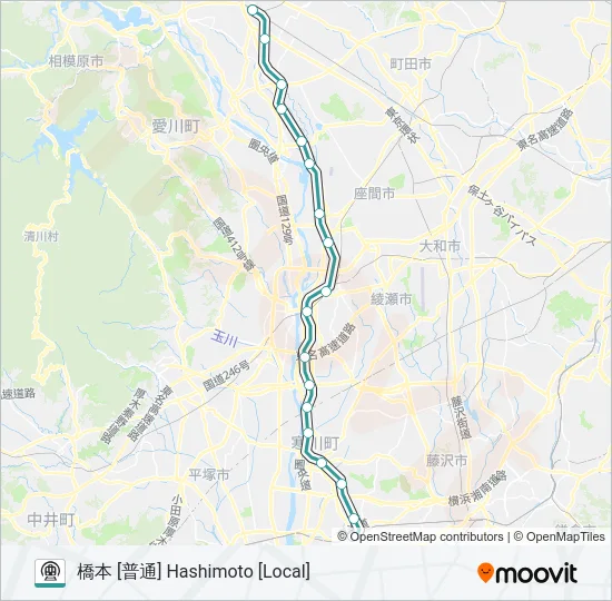 相模線 SAGAMI LINE 地下鉄 - メトロの路線図
