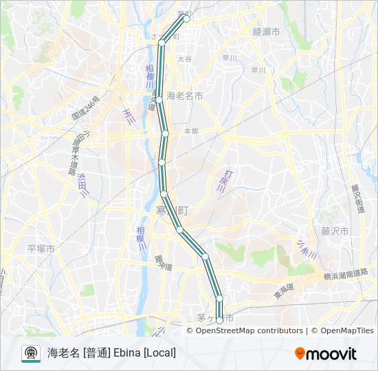 相模線 Sagami Line Route Schedules Stops Maps 海老名 普通 Ebina Local